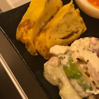 アーモンドがおる甘い卵焼き